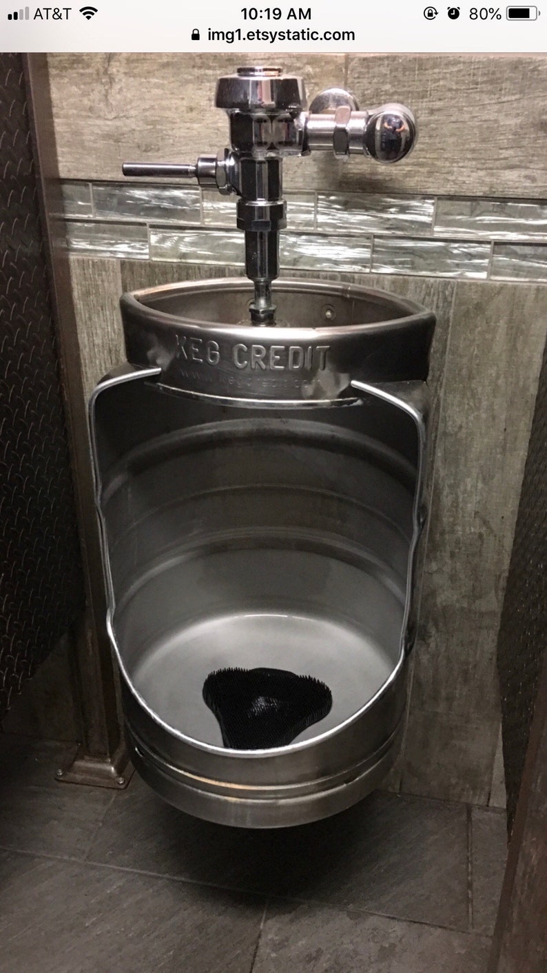 Beer keg urinal Etsy
