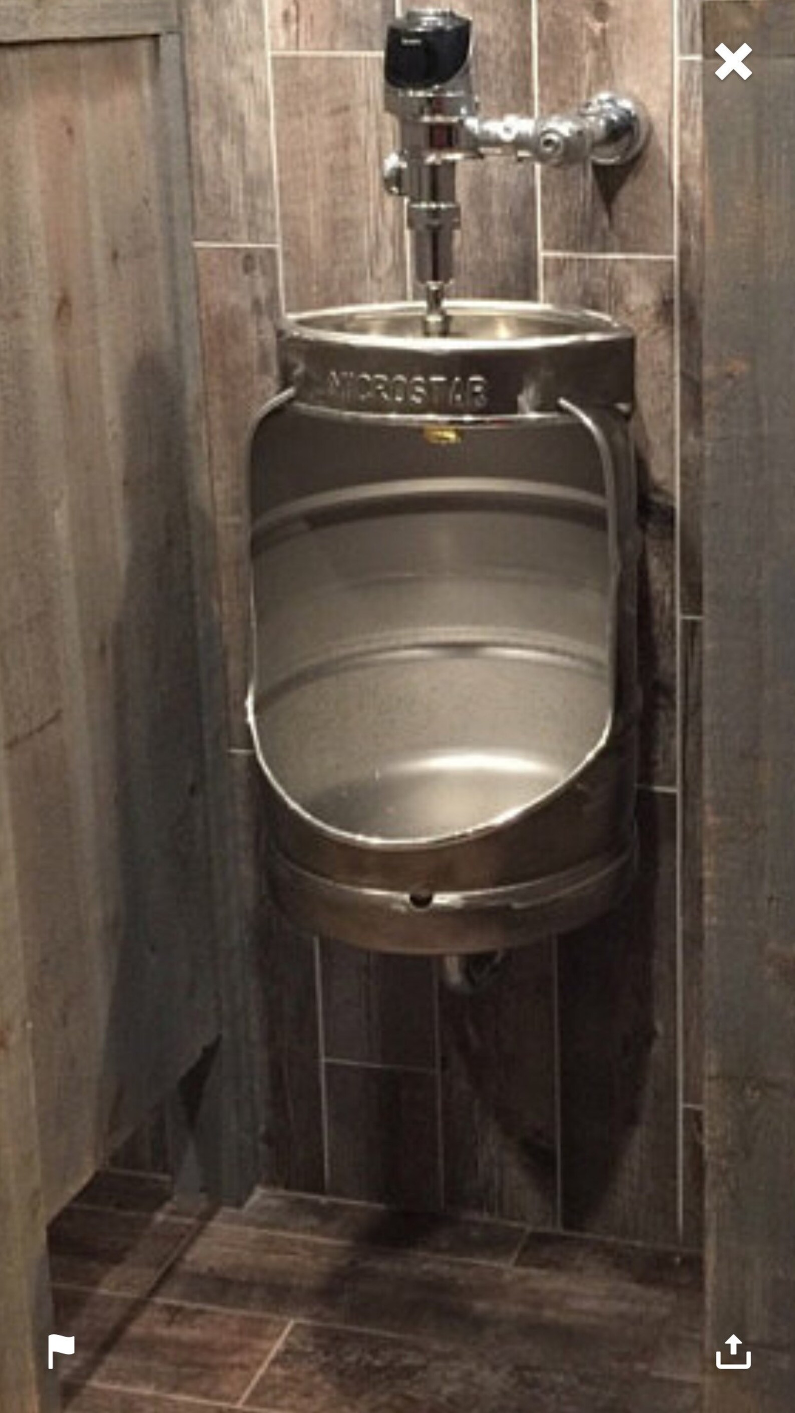 Beer Keg Urinal Etsy