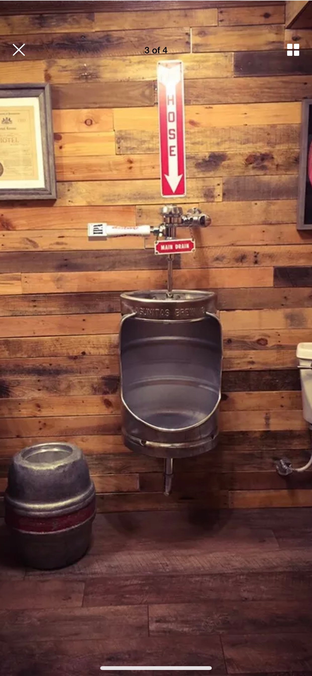 Beer keg urinal Etsy