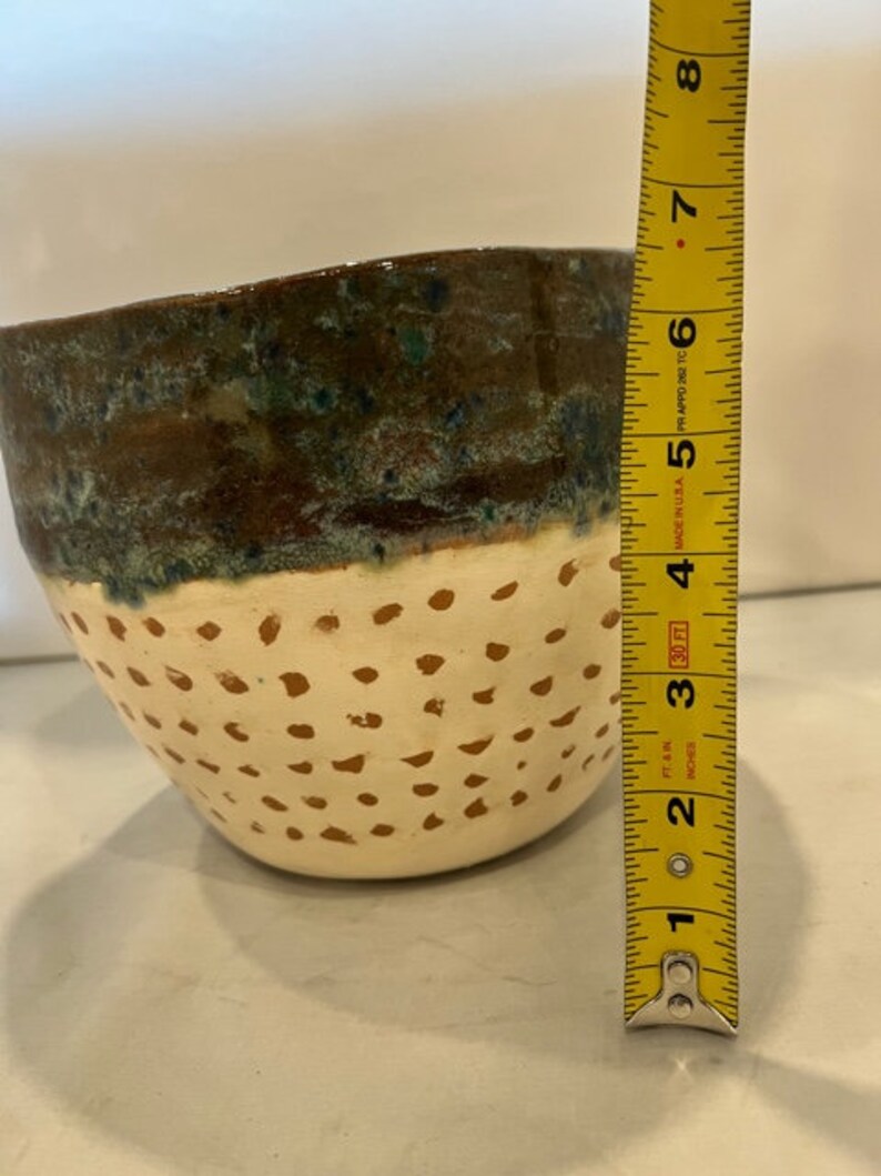 Yarn Bowl, Hand Built Coil Slab Bowl, Knitting Bowl, Crochet Bowl