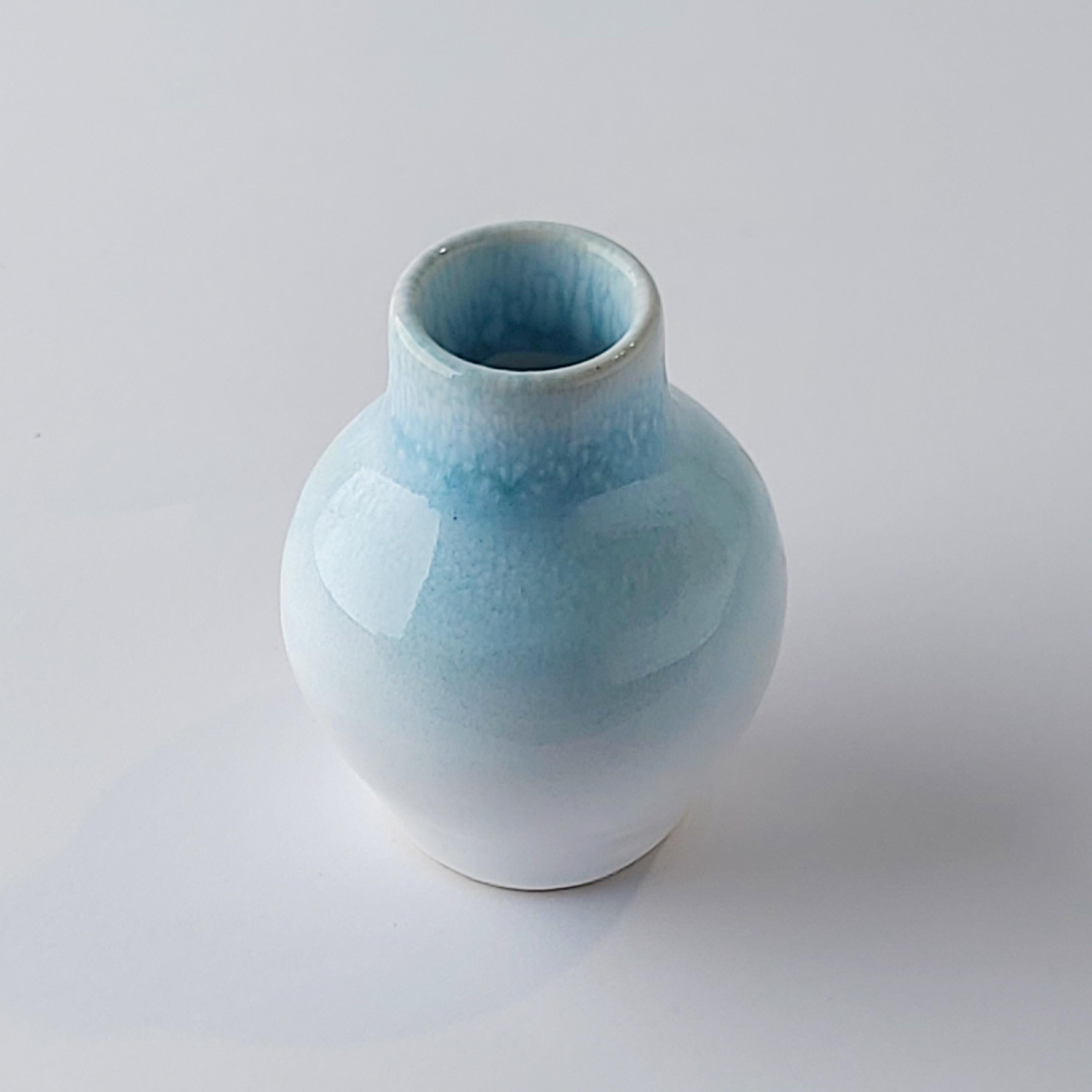 ユニークな青い花瓶 - Etsy 日本