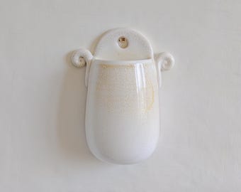 Wall Mount Planter Ceramic Wall Decorative Vase Flowers