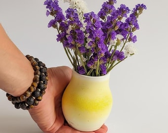 Small Ceramic Bud Vase: Handmade Pottery Flower Pot