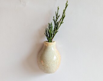Ceramic Bud Vase Magnet: Handmade Rustic Pottery, Unique Fridge Magnet & Home Decor Accent