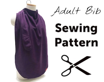 大人用よだれかけの縫製パターン