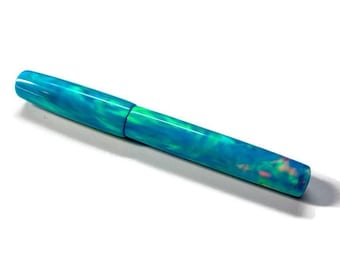 Oparex Dreamy Rakaia Blue | Burton Model Large | Custom Handmade Fountain Pen