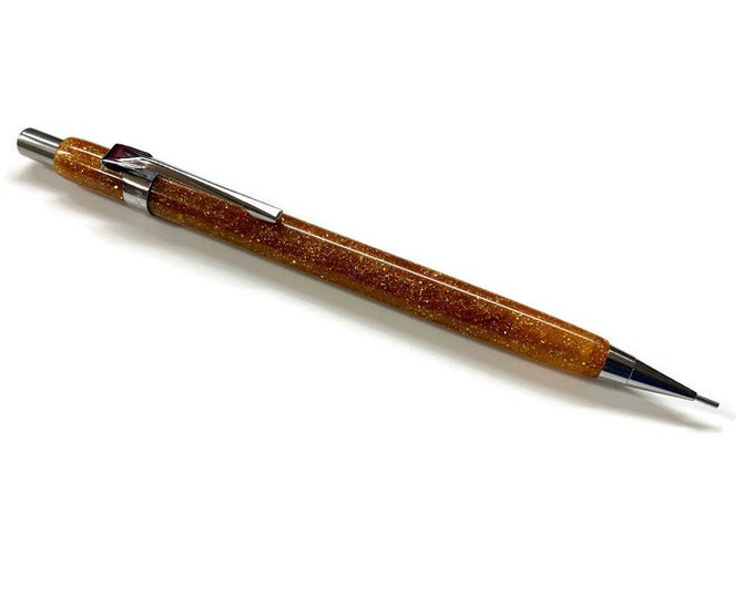 Citrine Radiance | DiamondCast | Custom Handmade Pentel Mechanical Pencil