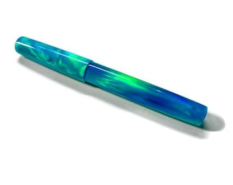 Oparex Dreamy Rakaia Blue | Burton Model | Custom Handmade Fountain Pen