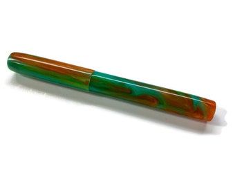 Rusty Turquoise | Acadia Model | Custom Handmade Fountain Pen
