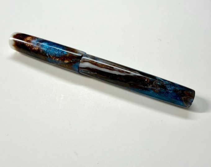 Coastal Drift | Acadia Model | Custom Handmade Fountain Pen