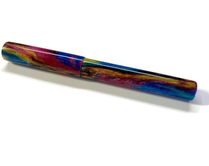 Peacock Abalone | Vista Model | Custom Handmade Fountain Pen