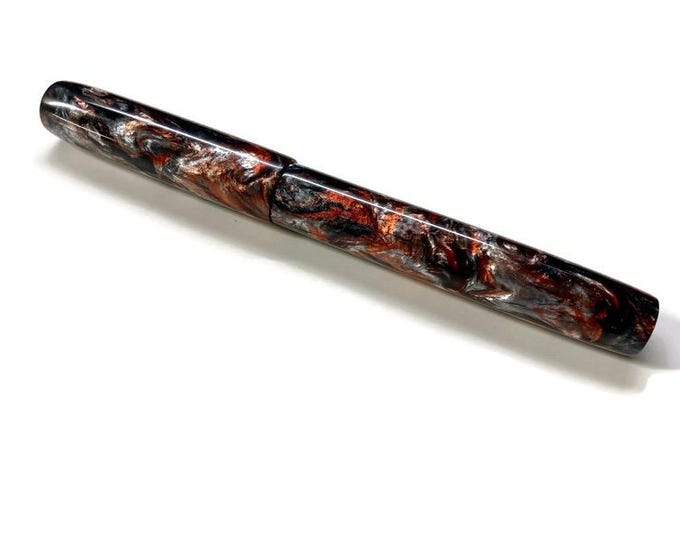 Graphlex Orange | Acadia Model | Custom Handmade Fountain Pen