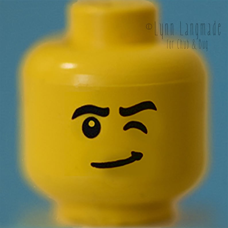 Lego Photo Set 2 Prints Lego Figure Smile Wink Smiling Red - Etsy