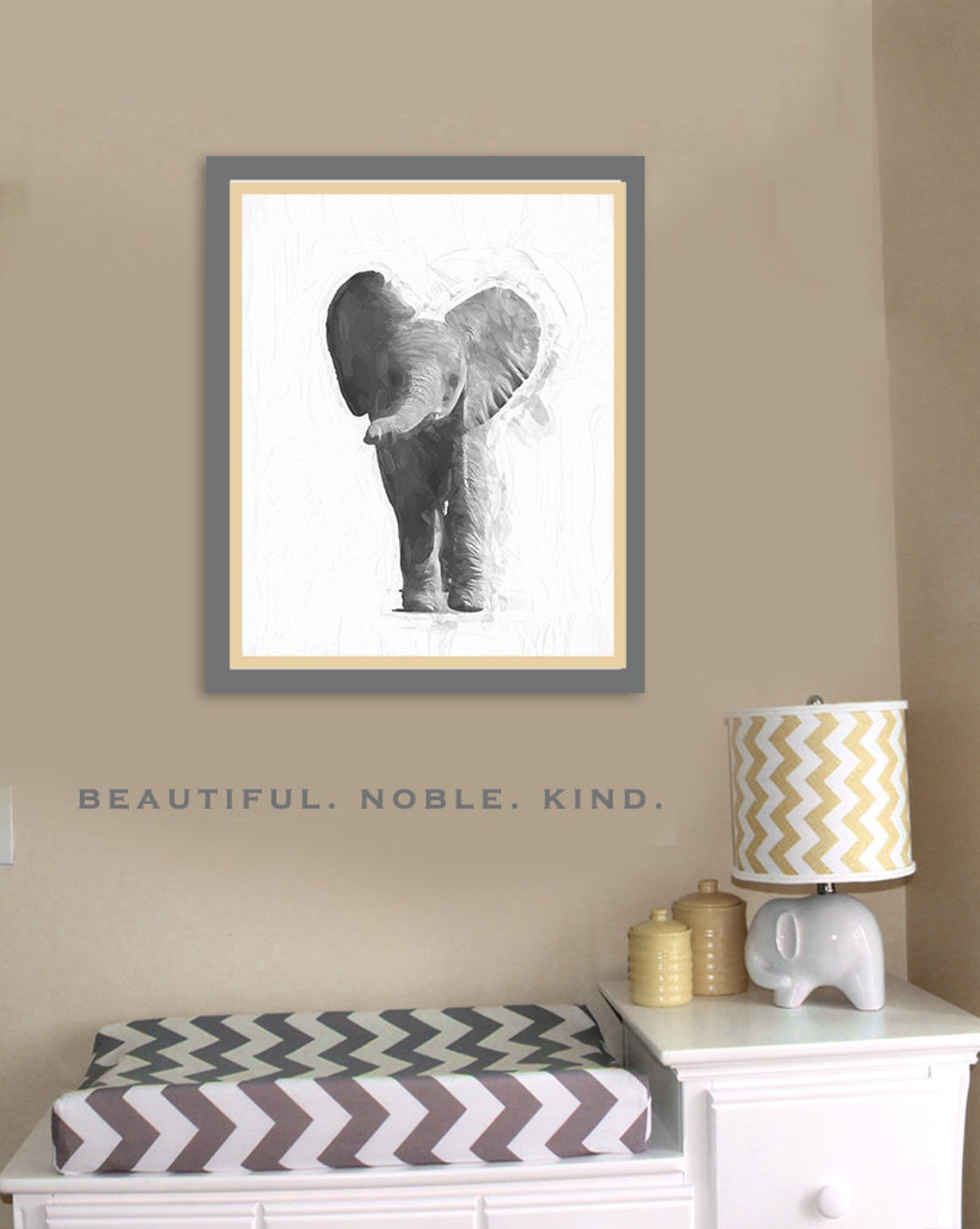 Baby Elephant Elephant Wall Art, Elephant Nursery Art, Elephant Baby ...