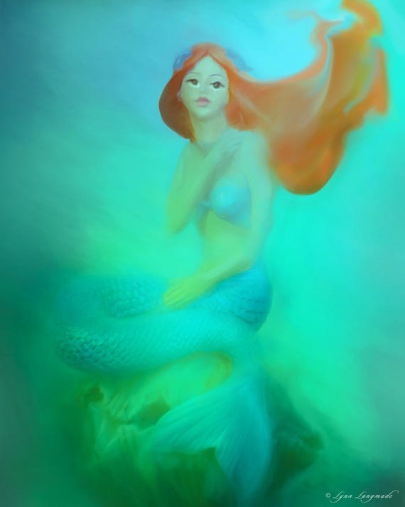 Mermaid Wall Art Mermaid Bedroom Decor 11x14 Mermaid Print 16x20 Mermaid Theme Room 8x10 Blue Girls Wall Decor 5x7 Watercolor Siren