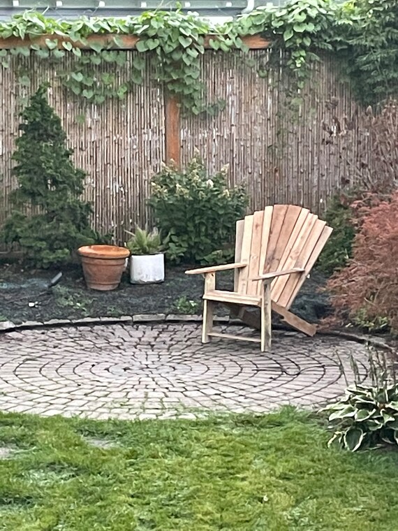 Raw wood on sale adirondack chairs