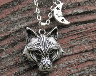 wolf necklace for him