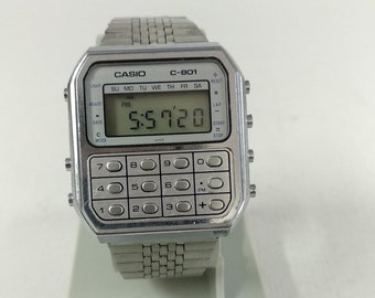 Casio C-801 Module 133 Calculator Watch