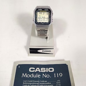 Casio TC 600 Touch Sensor Calculator Watch Module 119 Etsy New Zealand