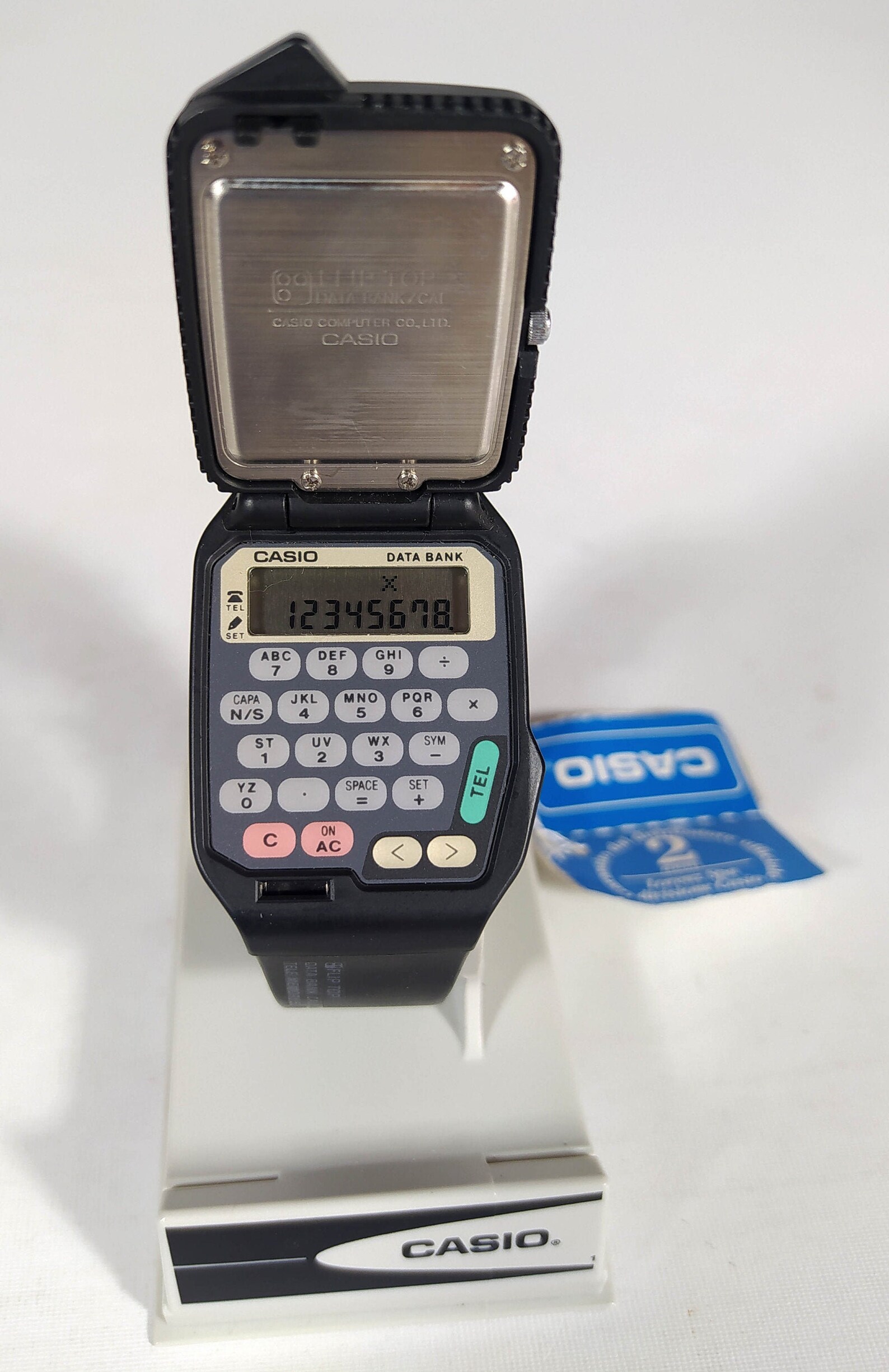 casio flip top calculator watch
