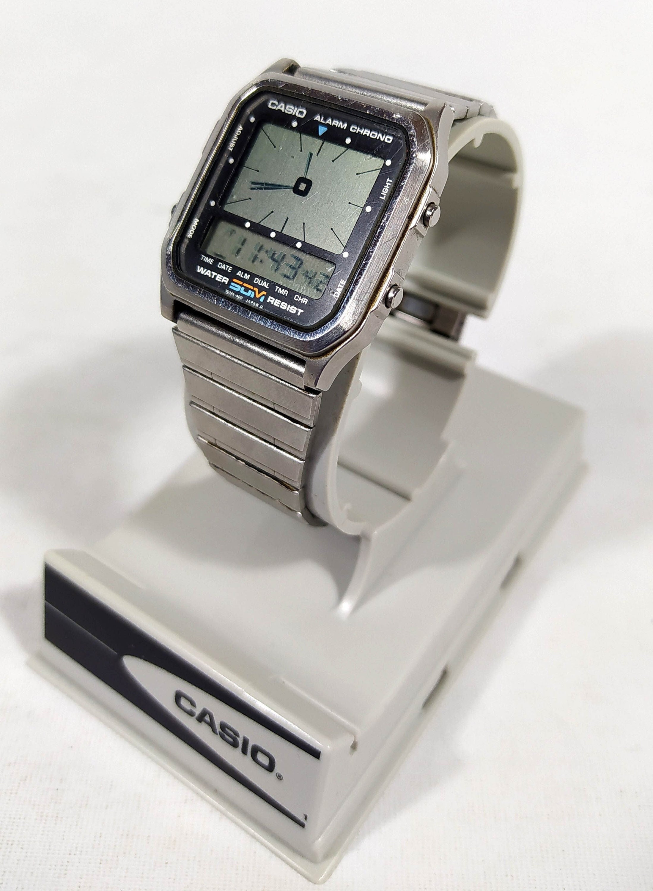 Casio AE-60W Ana Digi Watch Module 187 Vintage - Etsy