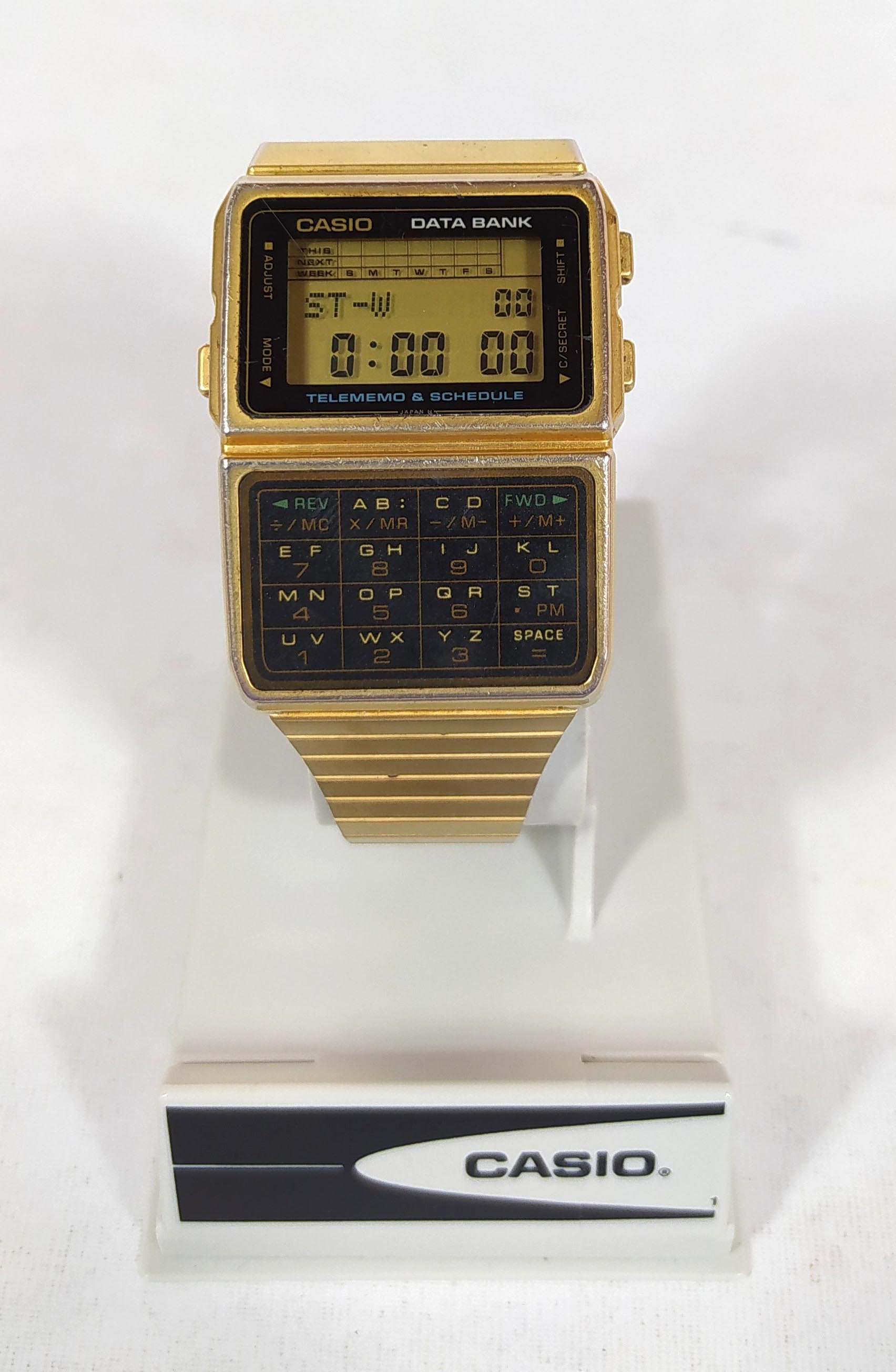 Casio Gold Calculator Watch Module 676 Vintage - 日本
