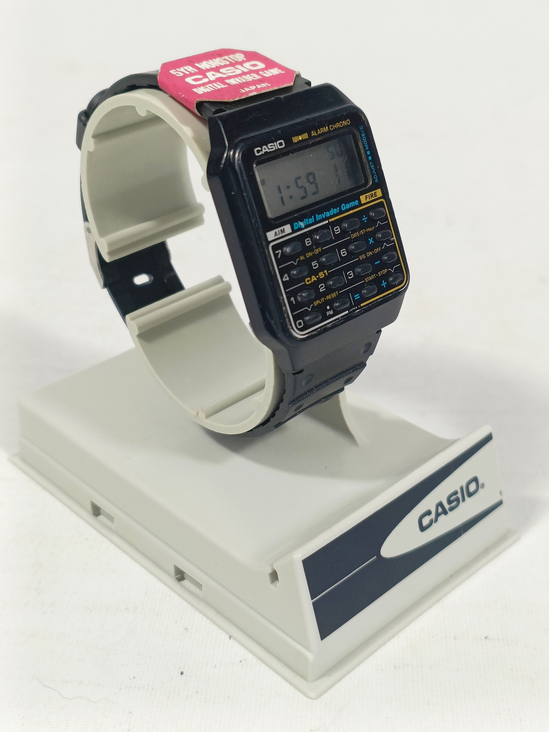 Casio CA-51 Calculator Game Watch Module 433 Digital Invader Vintage ...