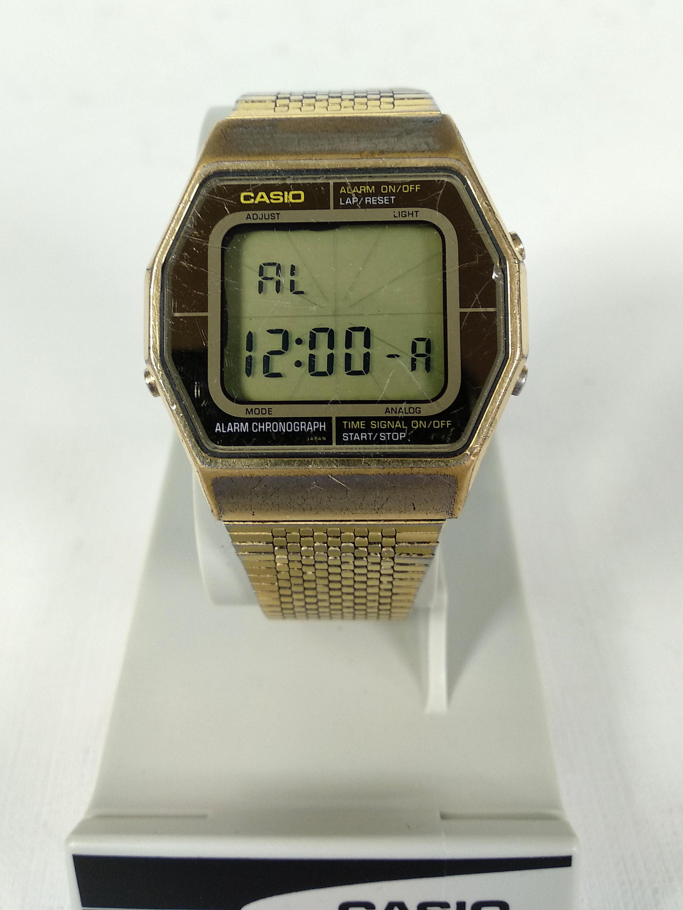 Casio A202 G Blue Thunder Gold Watch Module 103 | Etsy Singapore