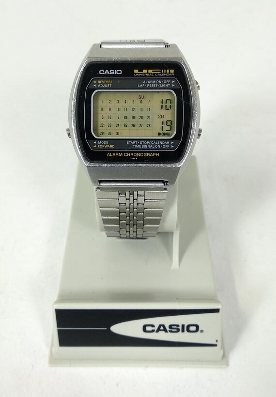 casio calendar watch