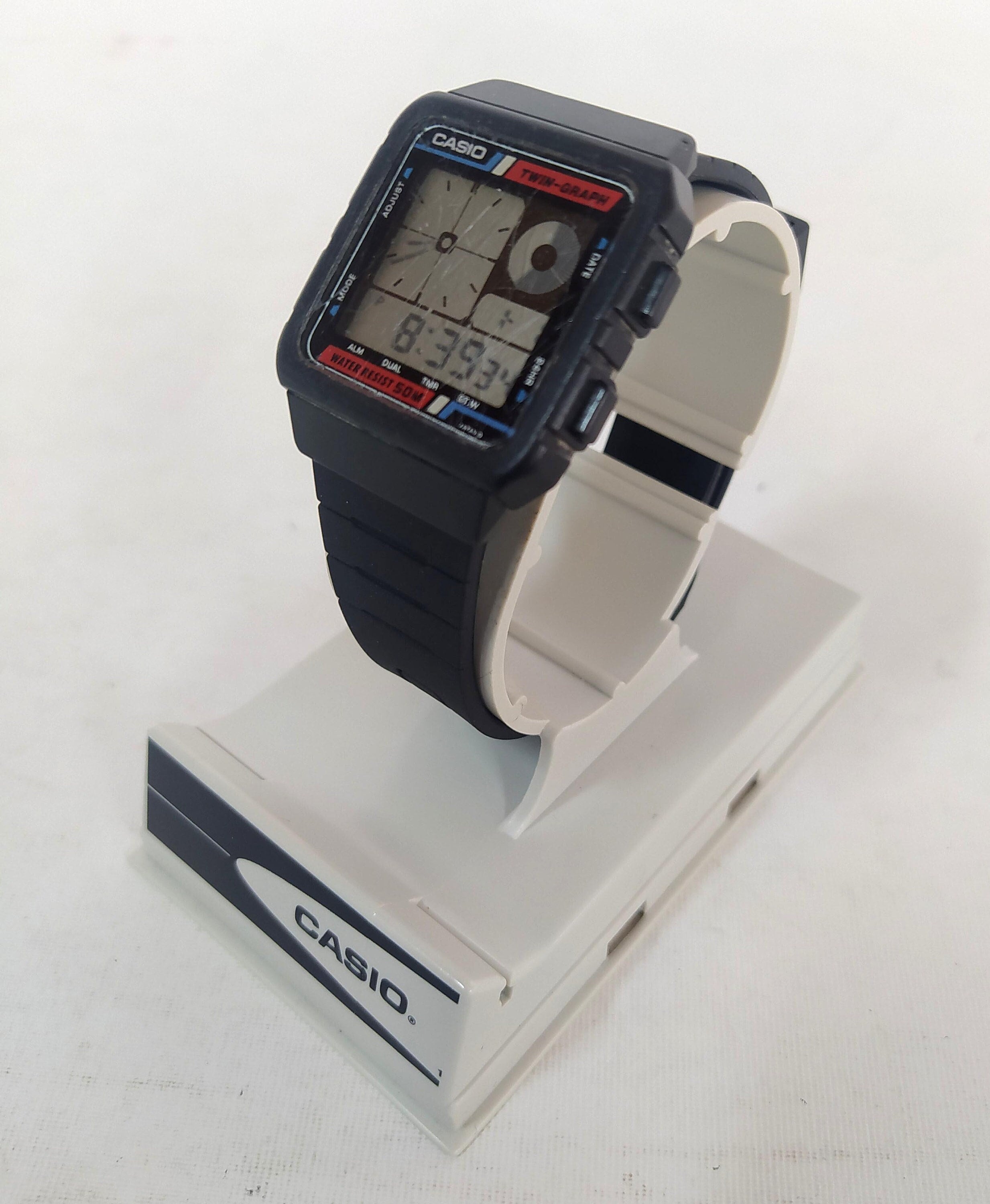 Casio AE-20W Twin-graph Reloj Módulo 588 Twin Graph Ana Digi Casio AE-20W Twin-graph Reloj Módulo 588 Twin Graph Ana Digi