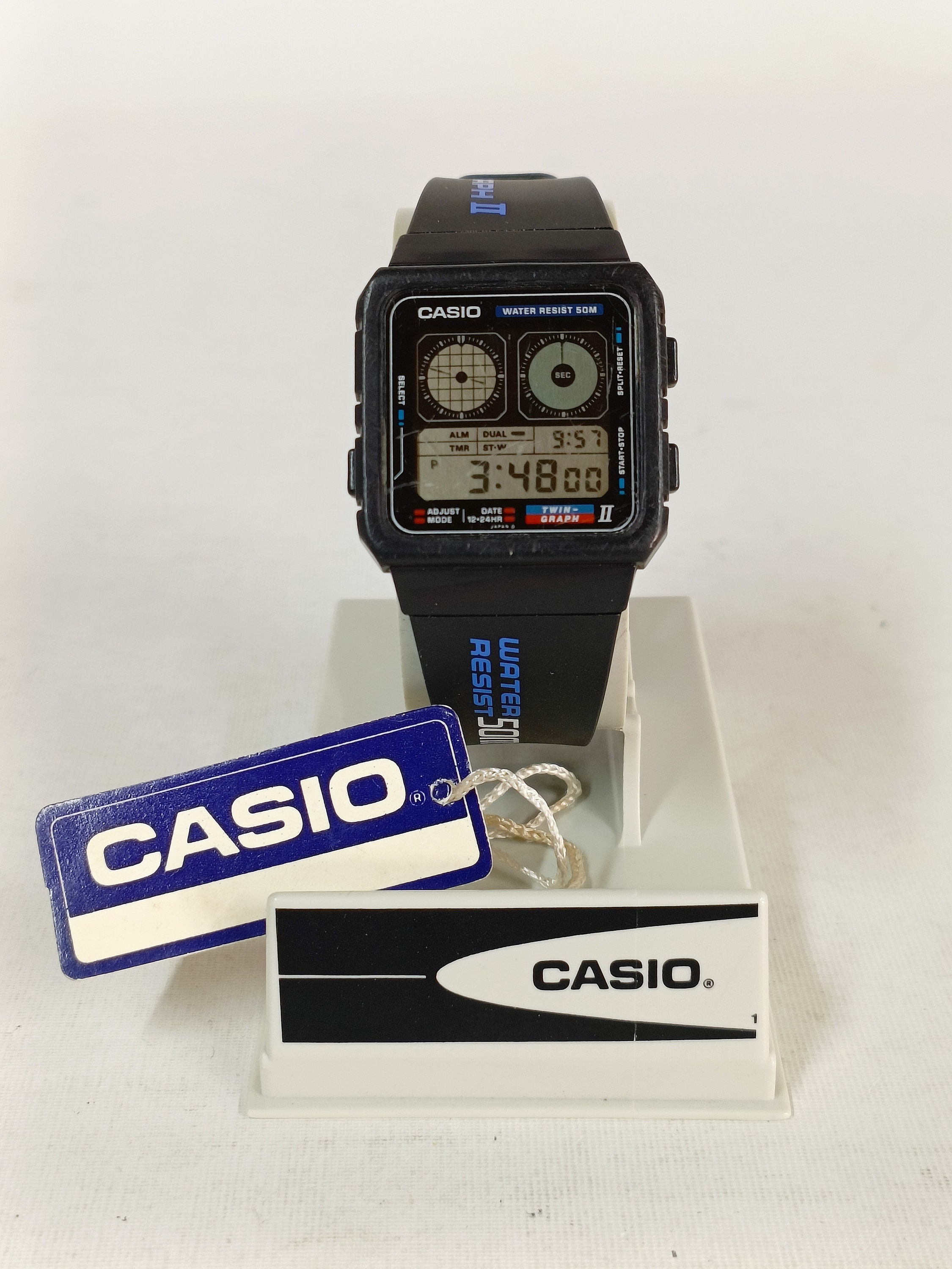 D*a様 CASIO TWIN GRAPH II 809 デジタル腕時計 Casio AE-21W Watch Module 809 Vintage Twin Graph II 2 AE-20W