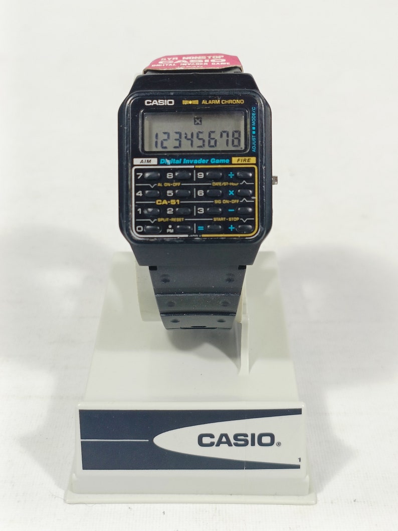 Casio CA-51 Calculator Game Watch Module 433 Digital Invader Vintage ...