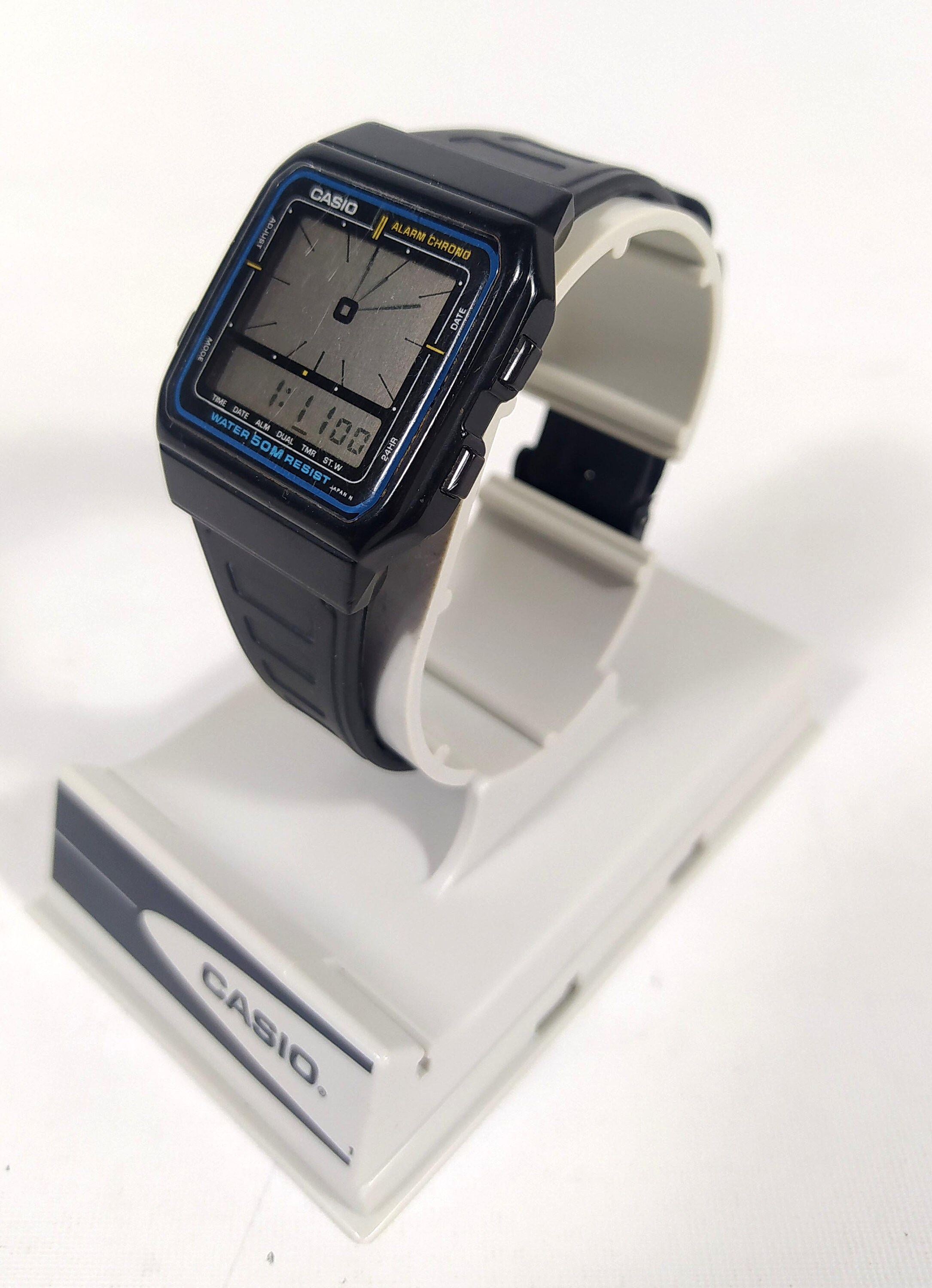 Casio AE-11W Ana Digi Watch Module 694 Vintage | Etsy Hong Kong