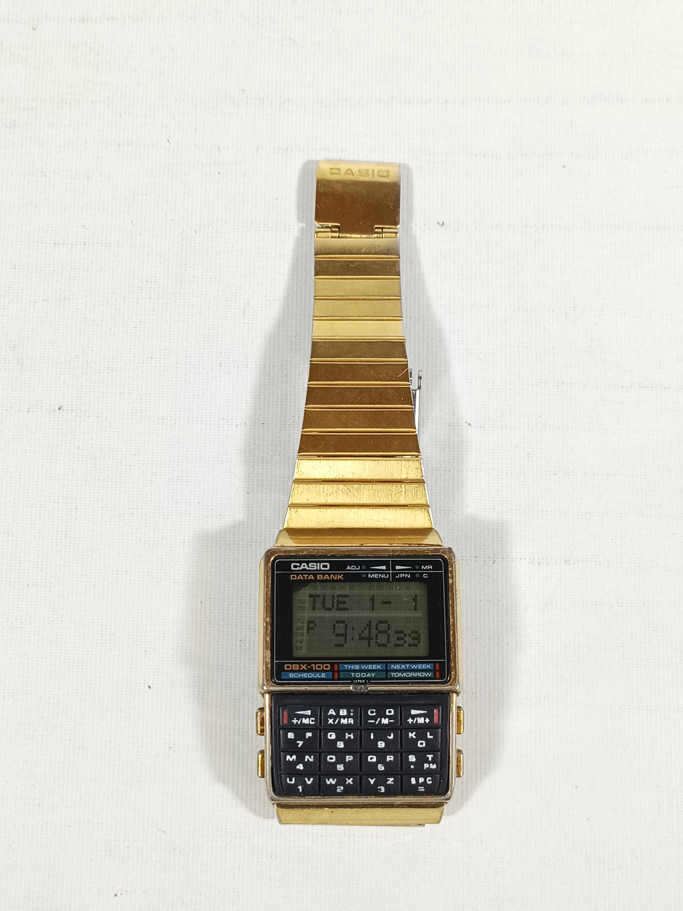 Casio DBX-100 Gold Calculator Data Bank Watch Module 261 - Etsy 