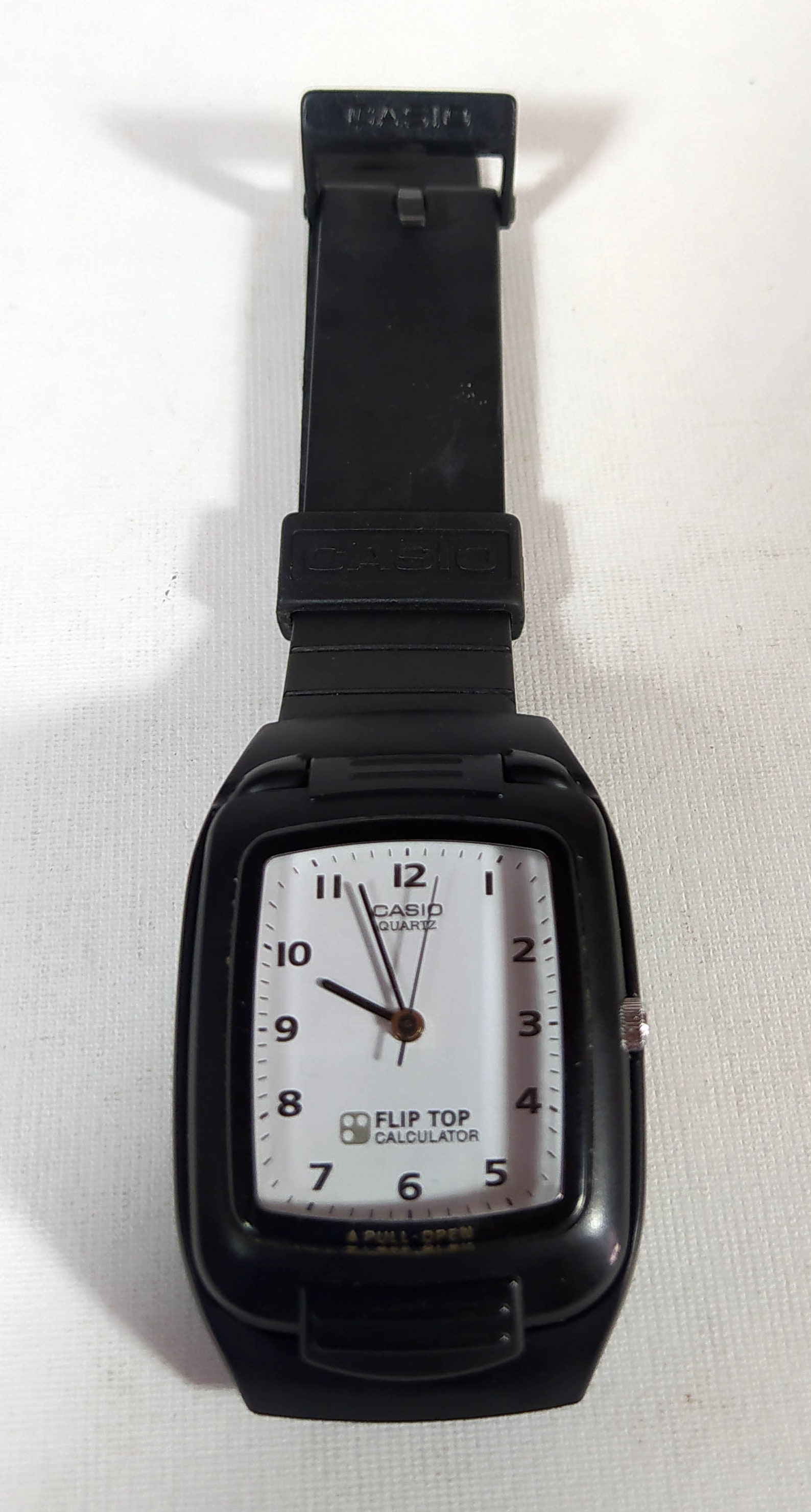 casio flip top calculator watch