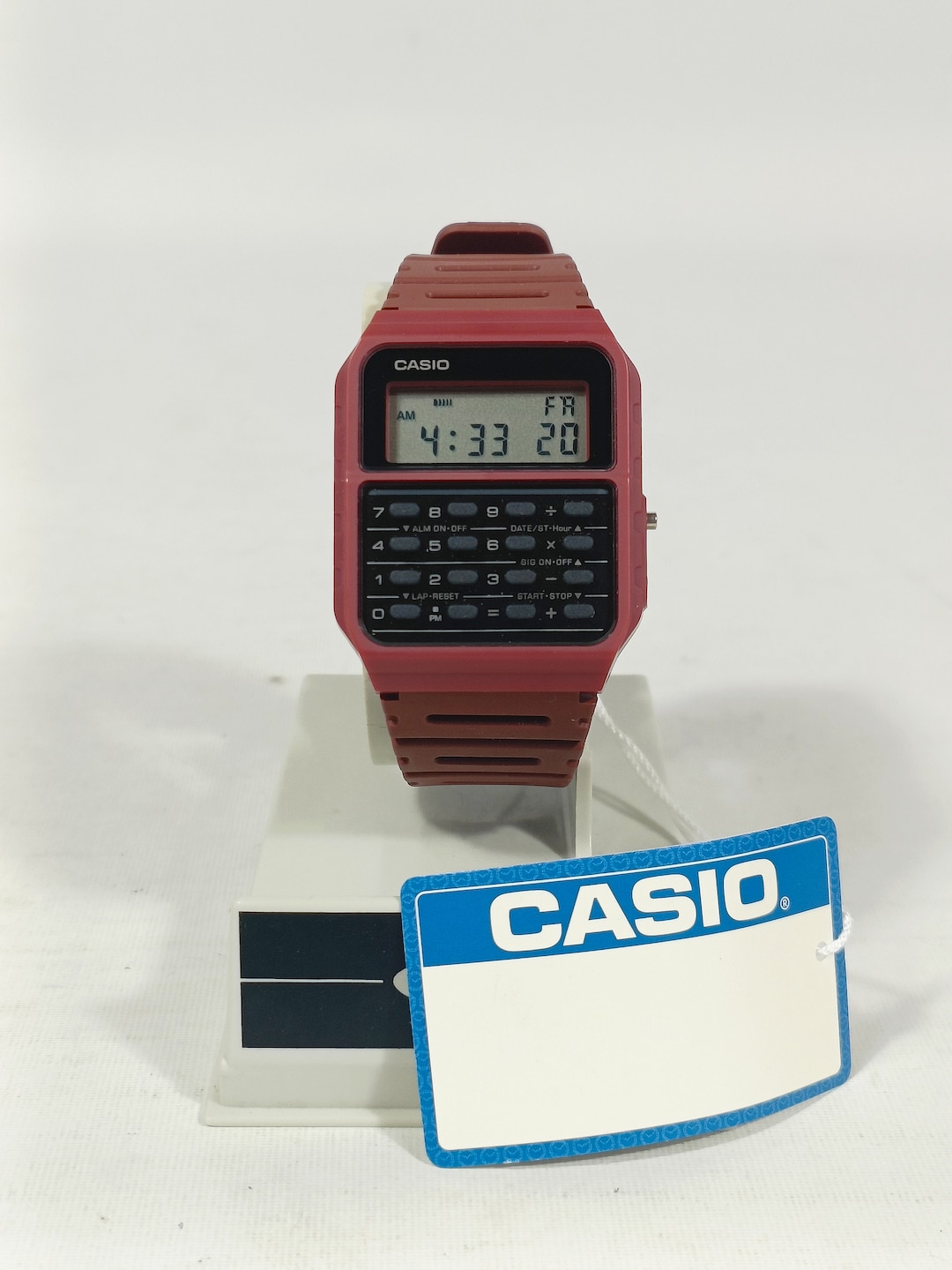 Casio CA53W Red Version Calculator Watch Module 3208 CA53 Etsy
