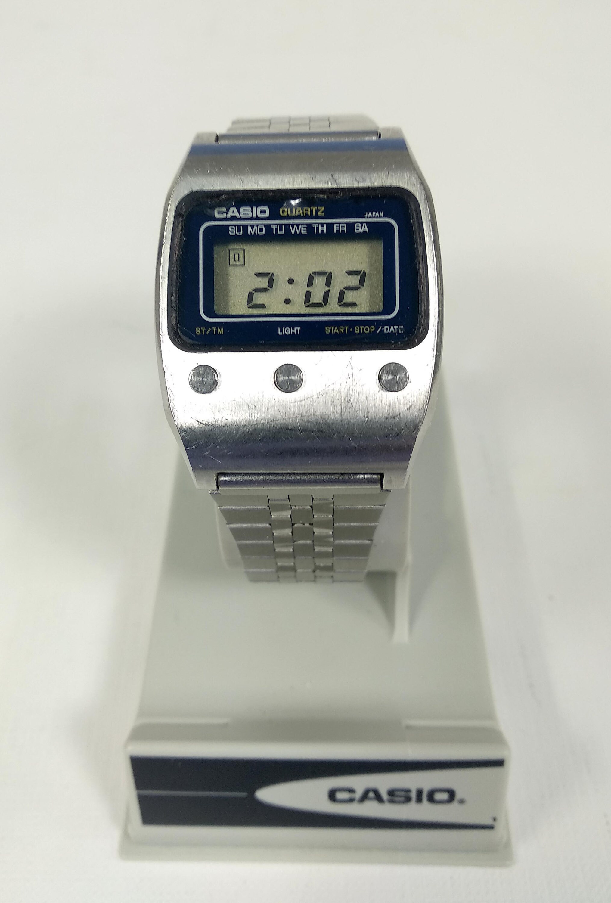【70‘s Vintage 】CASIO 50QS-17 three eyes CASIO CHRONOGRAPH 50QS-17 DIGITAL QUARTZ 3 FRONT BUTTONS
