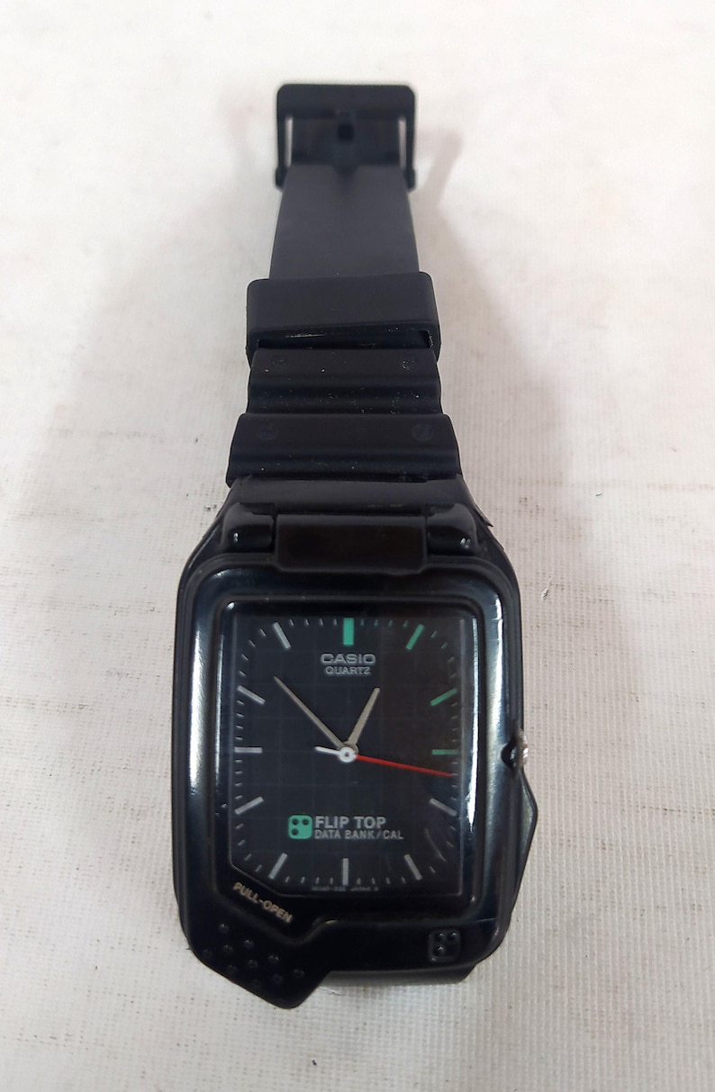 Buy Casio FTP-30 Flip Top Calculator Watch Module 761 Nerd Vintage ...