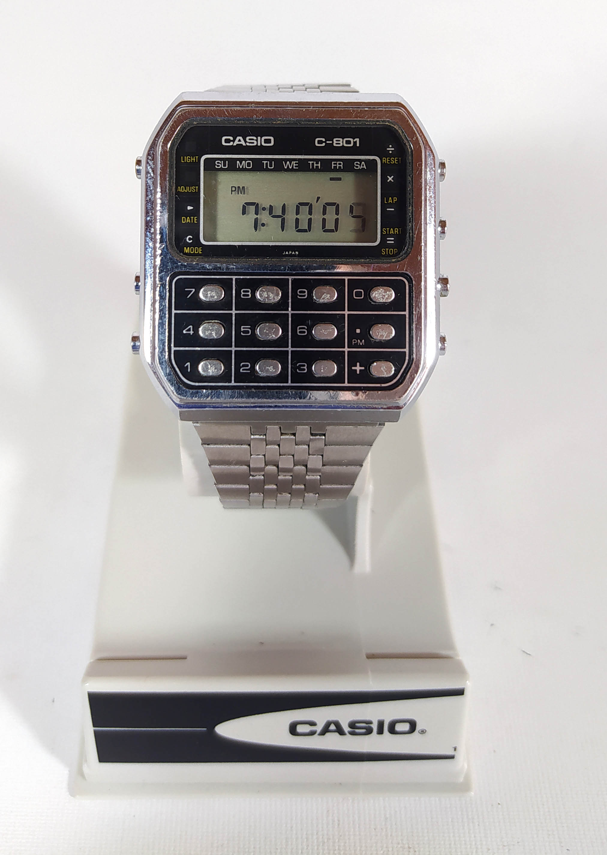 Casio C801 Calculator Horloge Module 133 Zwart Model Etsy