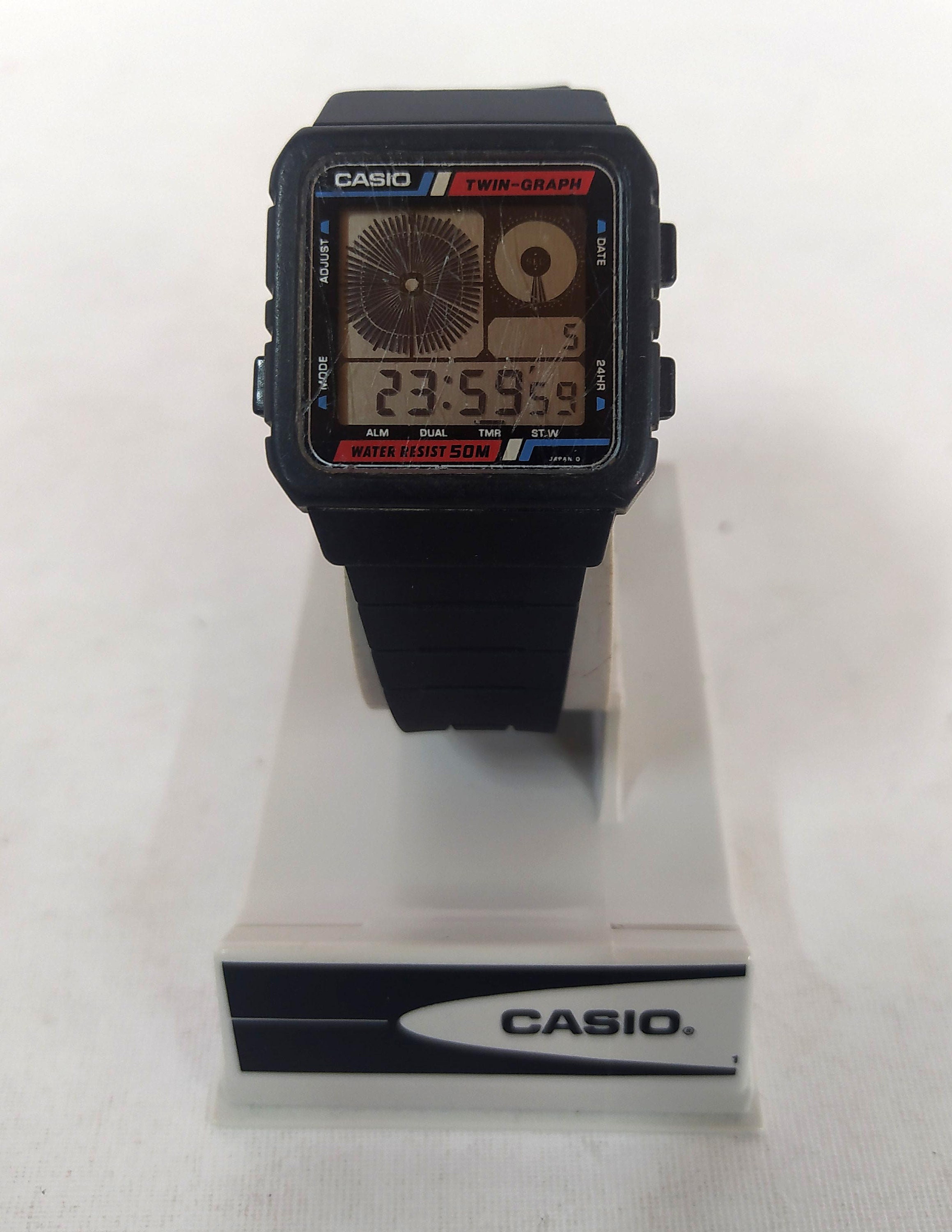 Casio AE-20W Twin-graph Watch Module 588 Twin Graph Ana Digi - Etsy