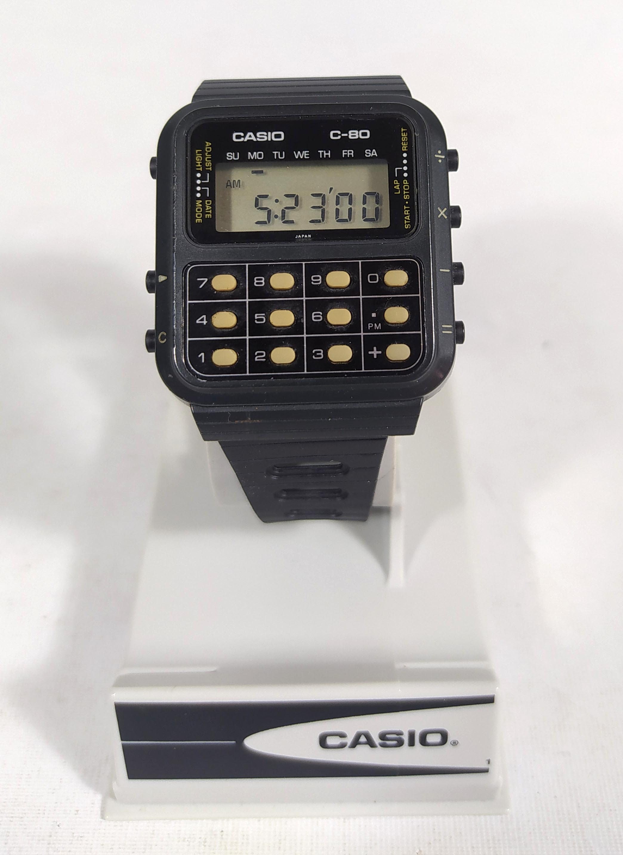 Reloj Calculadora Casio negro de los ochentas - Cuando era Chamo