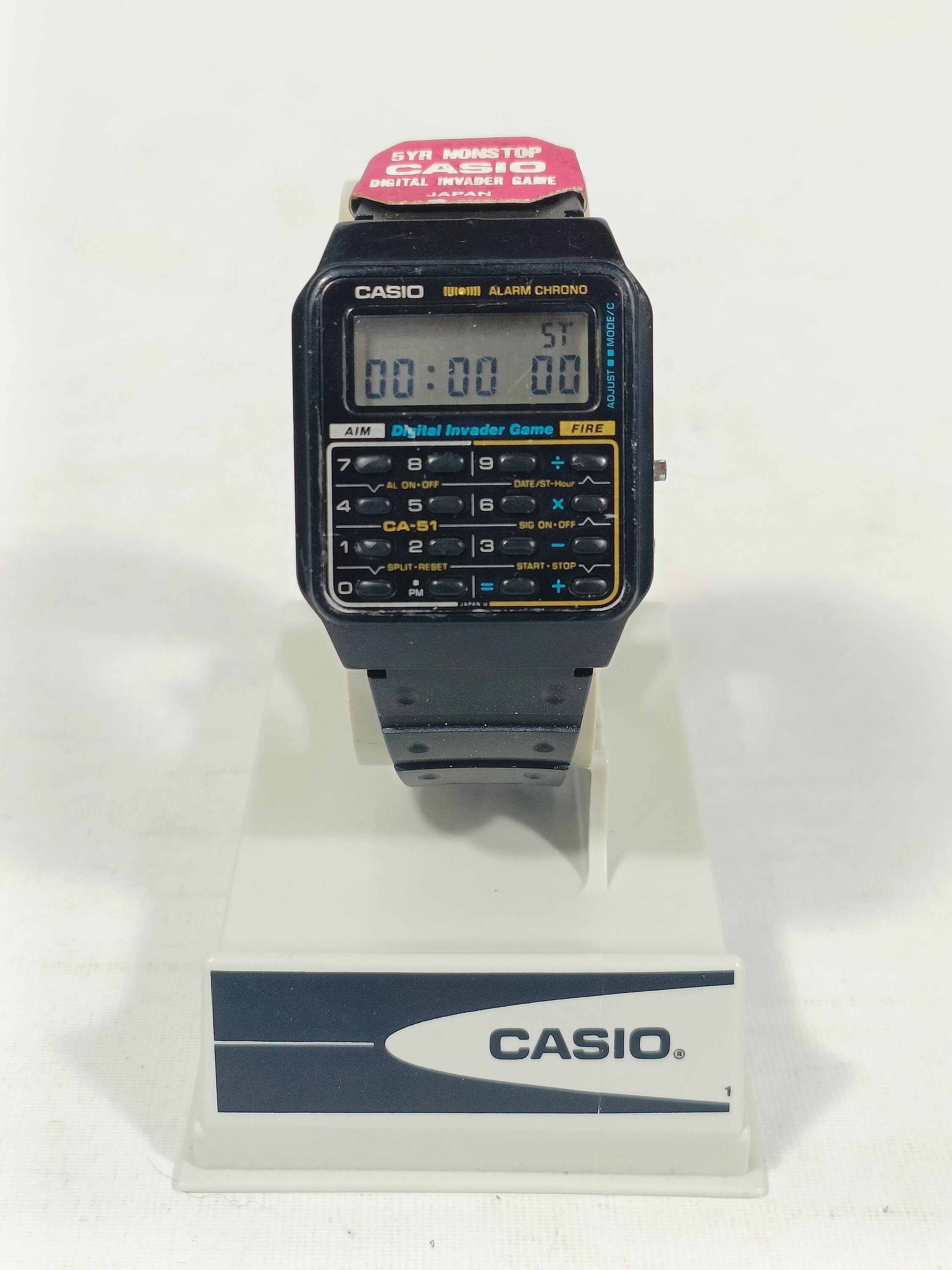 Casio CA-51 Calculator Game Watch Module 433 Digital Invader Vintage ...
