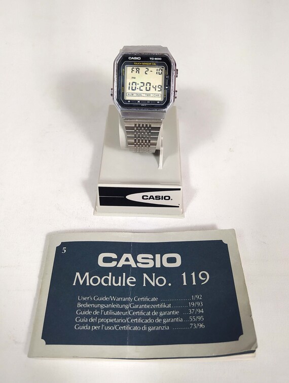 Casio TC-600 Touch Sensor Calculator Watch Module 119 | Etsy