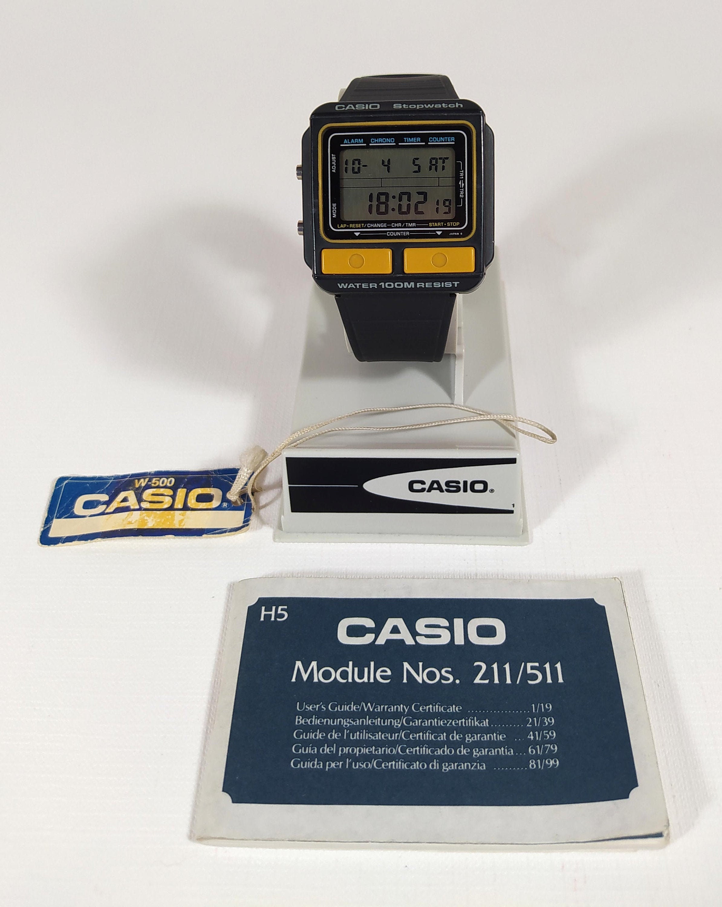 Casio W 500 Stopwatch Watch Module 211