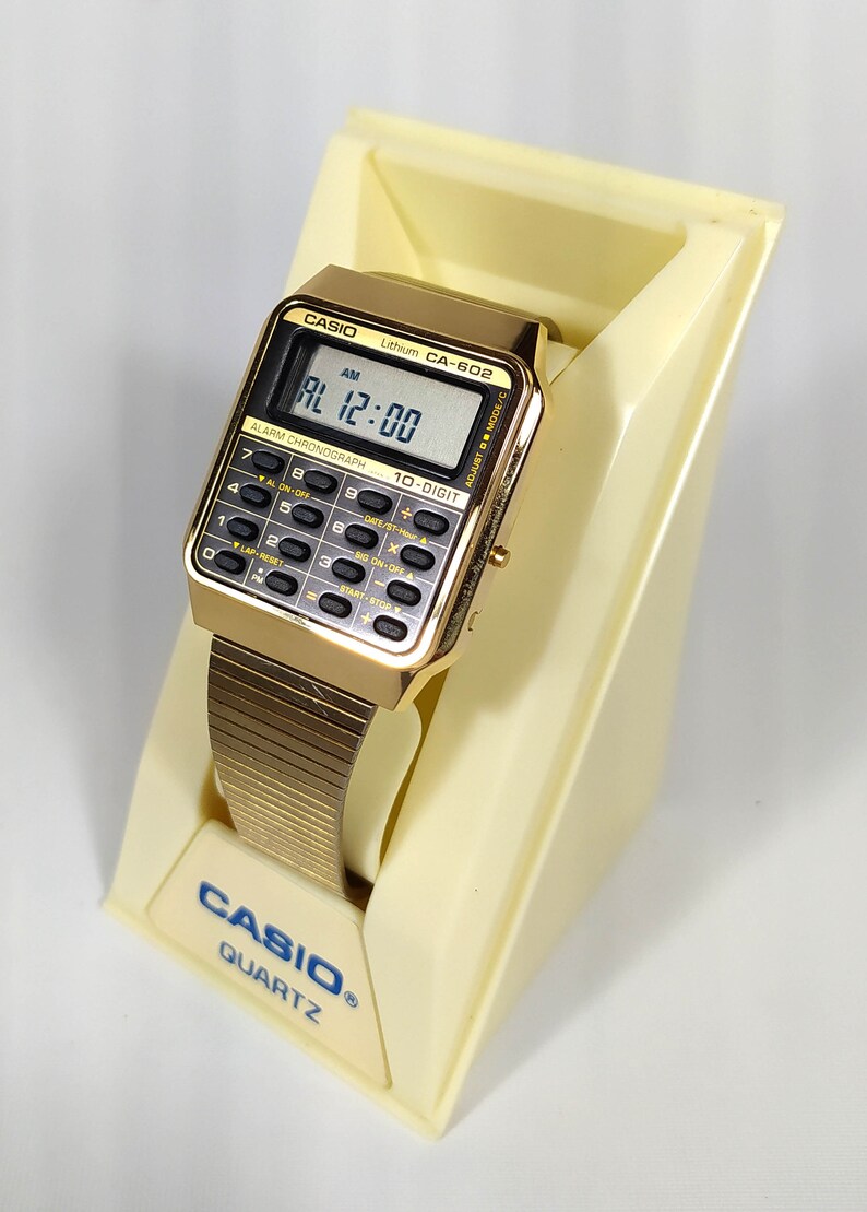 Casio CA-602 Gold Calculator Watch Module 481 10 Digit Module | Etsy