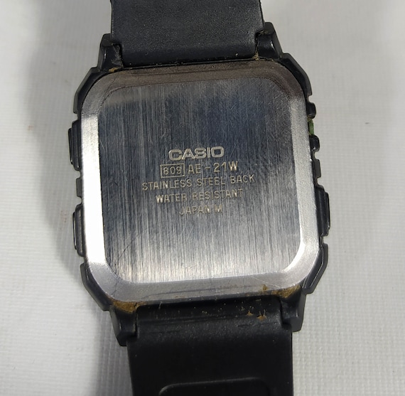 Casio AE-21W Ana Digi Twin Graph II Model Horloge Module 809 | Etsy België