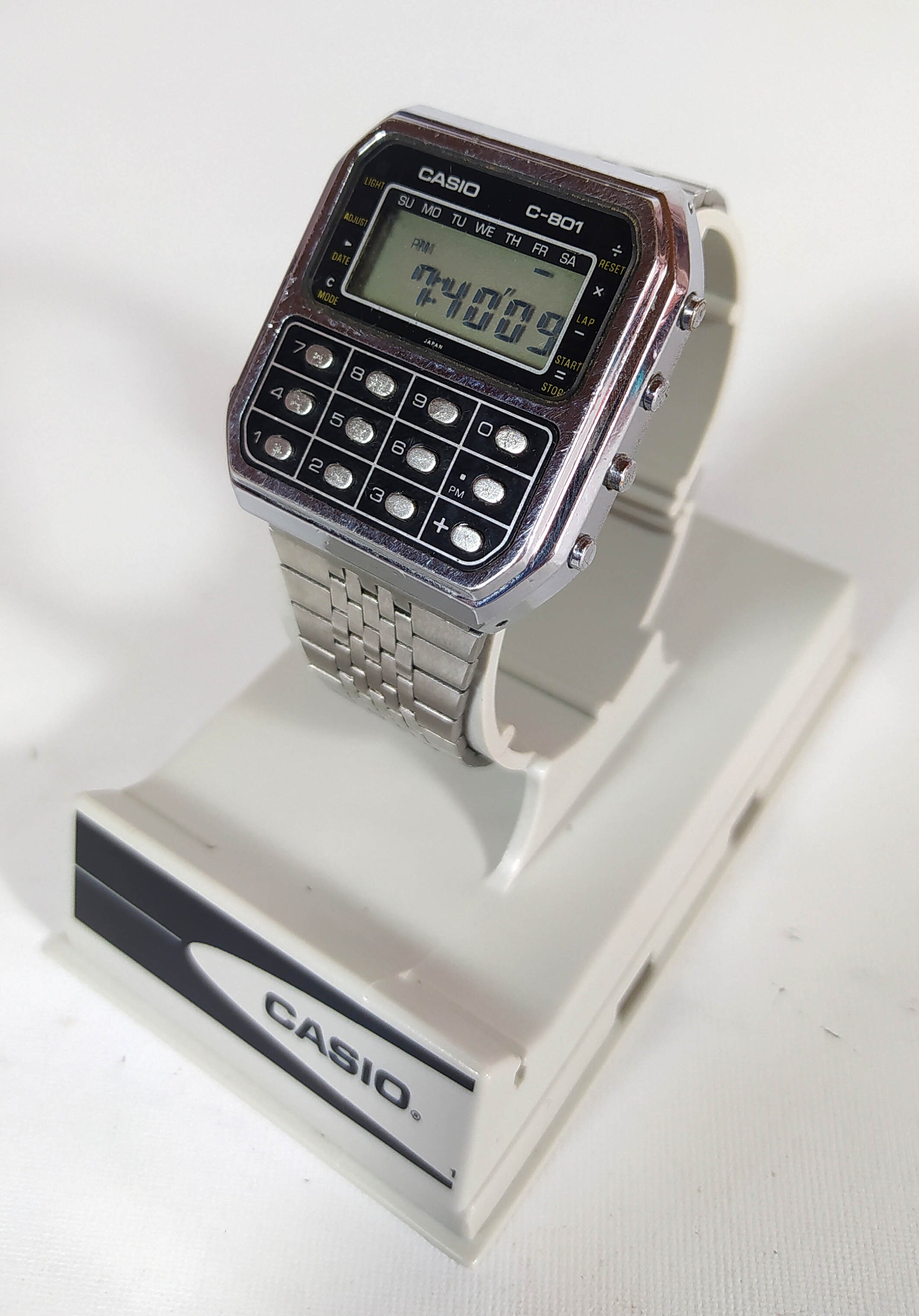 Casio C801 Calculator Horloge Module 133 Zwart Model Etsy