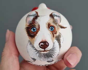 Personalised Custom Pet Bauble | JANUARY onwards 2024 | Ceramic Ornaments | Christmas Holiday | Christmas Tree Decoration | KatGiannini