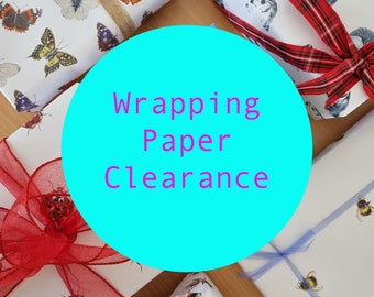 Wrapping Paper Clearance Animal Prints Wildlife Gift 