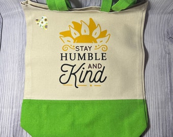 Sunflower Canvas Einkaufstasche: Personalisierte wiederverwendbare Einkaufstasche